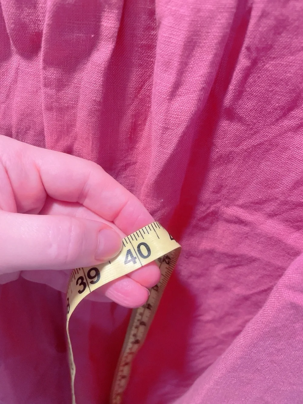 J Jill Pink Linen Midi Dress Size Large